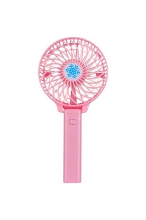 pazariz Şarjlı Katlanabilir Usb Mini Taşınabilir Vantilatör Pembe