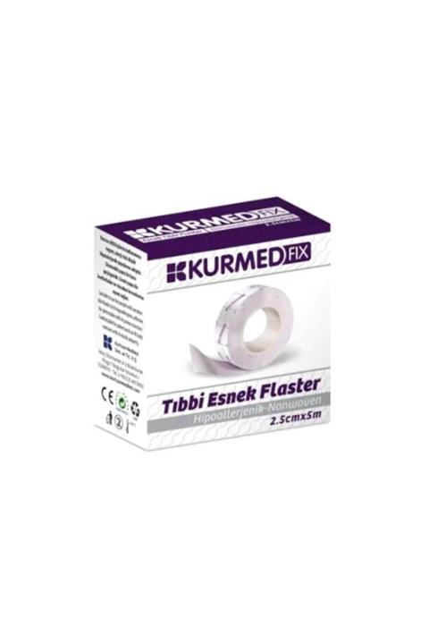 Kurmed Fix 2.5cmx5m Hipoalerjenik Tıbbi Esnek Flaster