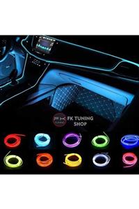 FK TUNING Mavi Renk Neon Ip Led Ambiyans Aydınlatma Torpido , Kapı Vs. 2 Metre