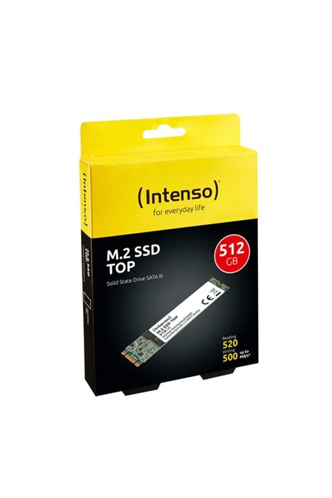 Intenso Top 512gb 520/500mb/s 4mm M.2 Sata 3.0 Ssd 3832450 3d-nand