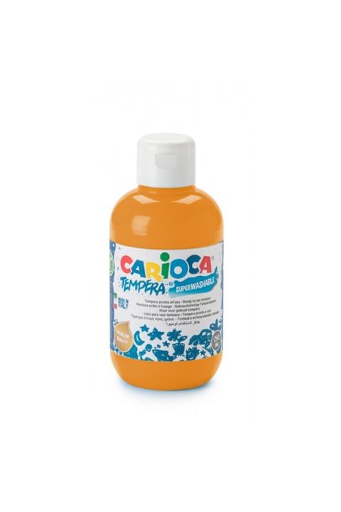 CARIOCA Tempera Guaj Boya Süper Yıkanabilir 250 Ml Turuncu