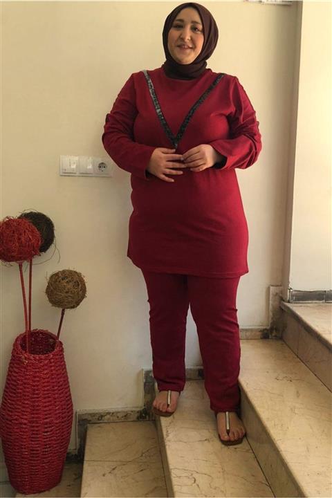 CNG MODA V Yaka Tesettür Eşofman Takım