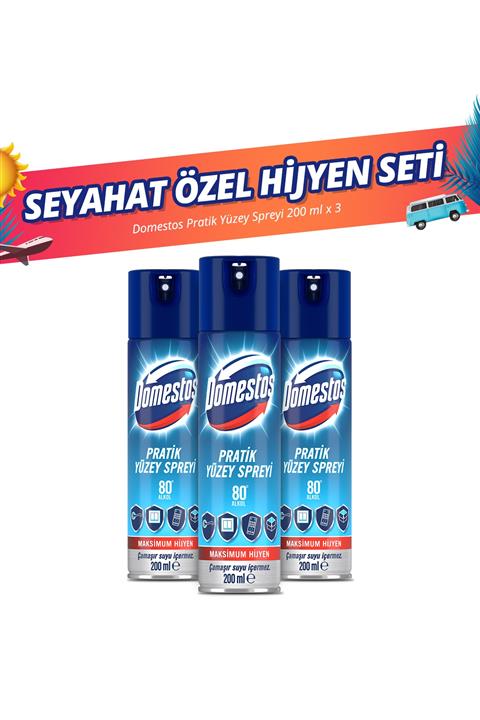 Domestos Pratik Yüzey Spreyi 200 Ml X 3