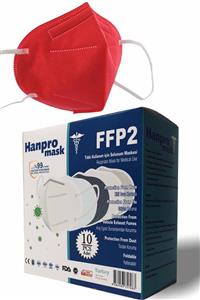 hanpromask 50'li Kırmızı N95 Koruyucu Maske