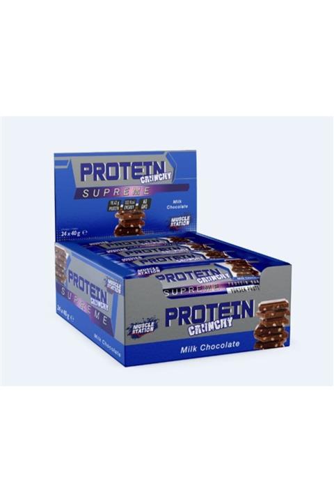 Muscle Station Supreme Milk Chocolate Crunchy 24'lü Kutu