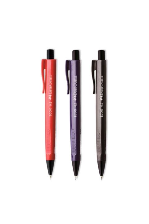 Faber Castell Lacivert Econ Koyu Renkler Versatil 0.7 Uçlu Kalem (KIRMIZI - SİYAH - LACİVERT)