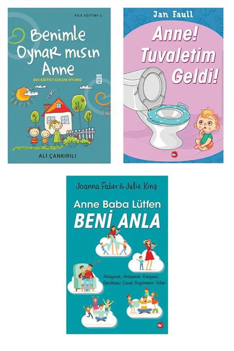 Beyaz Balina Yayınları Anne-baba Eğitim Seti(anne Tuvaletim Geldi-anne Baba Beni Anla Lütfen-benimle Oynar Mısın Anne) Set