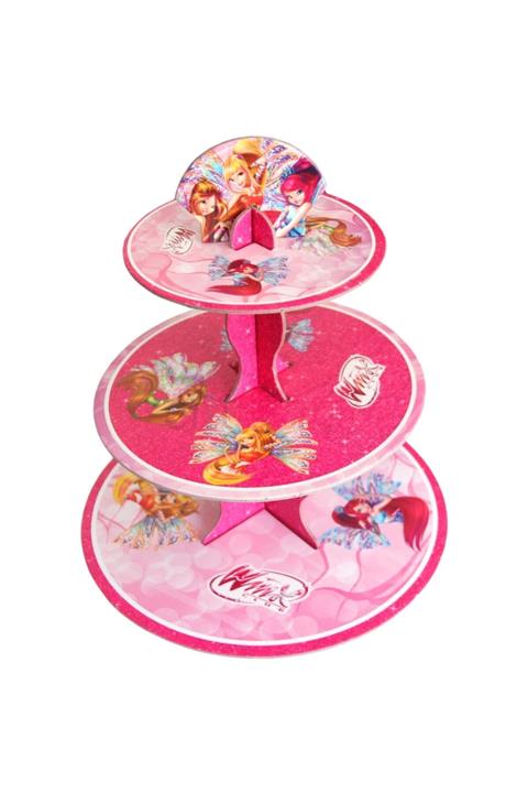 Parti Station Winx Club Karton Cupcake Standı (30 X 35 cm)