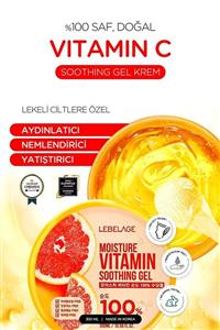 LEBELAGE Lekeli Ciltlere Özel Nemlendirici, Yatıştırıcı, Aydınlatıcı Doğal Vitamin Soothing Gel Krem