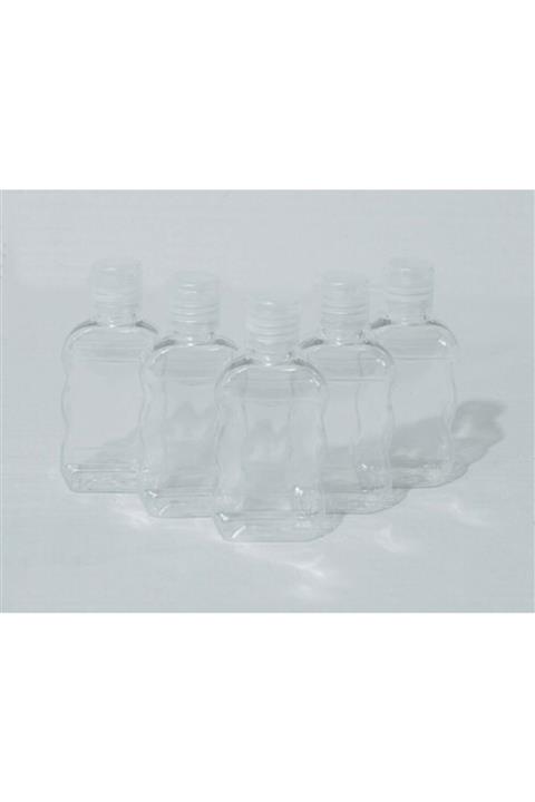 ERCİYES AMBALAJ Dökme Kapaklı Boş Sağlam Plastik Pet Şişe 5 Adet 50 ml