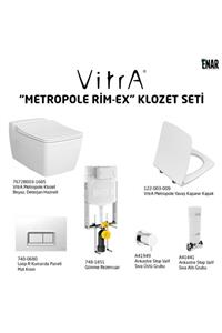 VitrA Metropole Rim-ex Fresh Deterjan Hazneli Asma Klozet Seti