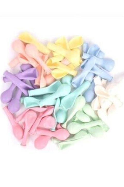 eğlencemarketi Karışık Renkli Minik Makaron Balon 100 Adet 12,5 Cm 5\