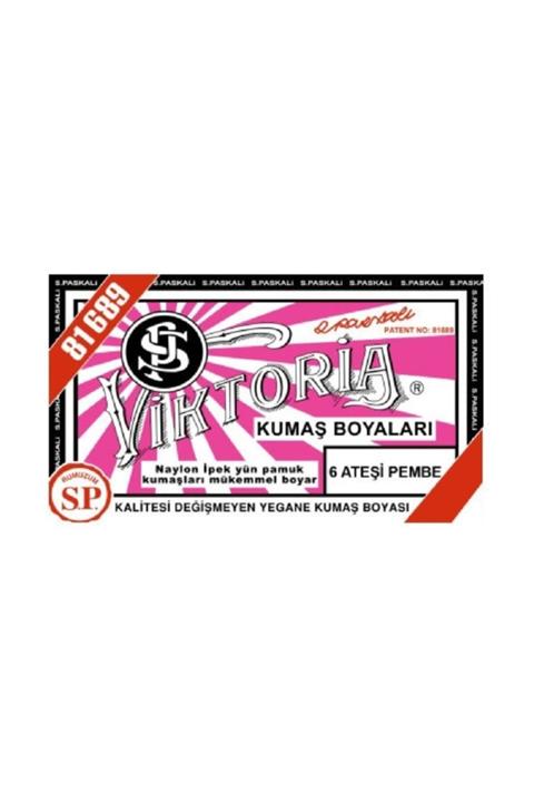 Viktoria Ateş Pembe Kumaş Boyası