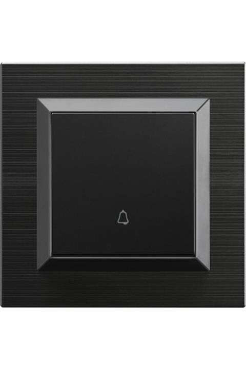 OVİVO Quantum Metalik Siyah Zil Anahtar