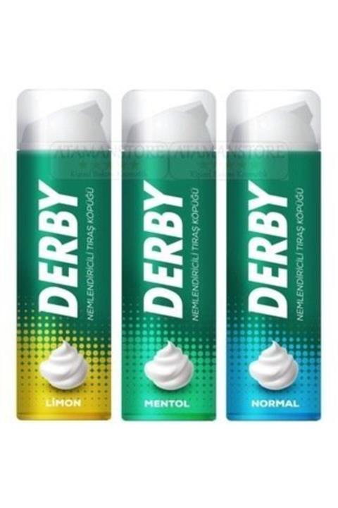 Derby Nemlendiricili Tıraş Köpüğü Seti 200mlx3 Adet Limon/mentol/normal
