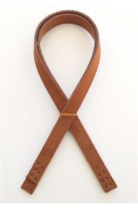 angel çanta aksesuar Süet Taba Suni Deri Çift Sap 70x2 cm