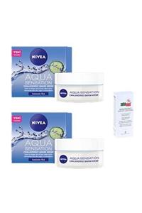 Nivea Aqua Sensation Salatalık Özlü Canlandırıcı Bak. Kremi 50 Ml X 2 Sebamed Mini Yüz Ve Vücut Los. 20 Ml