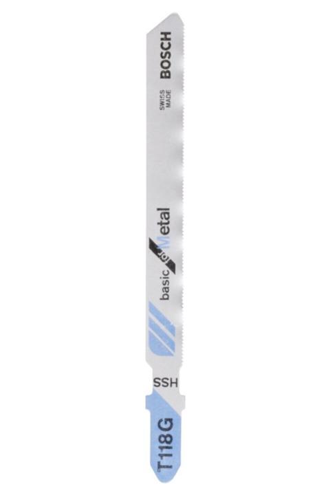 Bosch Ekonomik Seri T 118 G Dekupaj Testeresi Bıçağı  5'li Paket Metal İçin