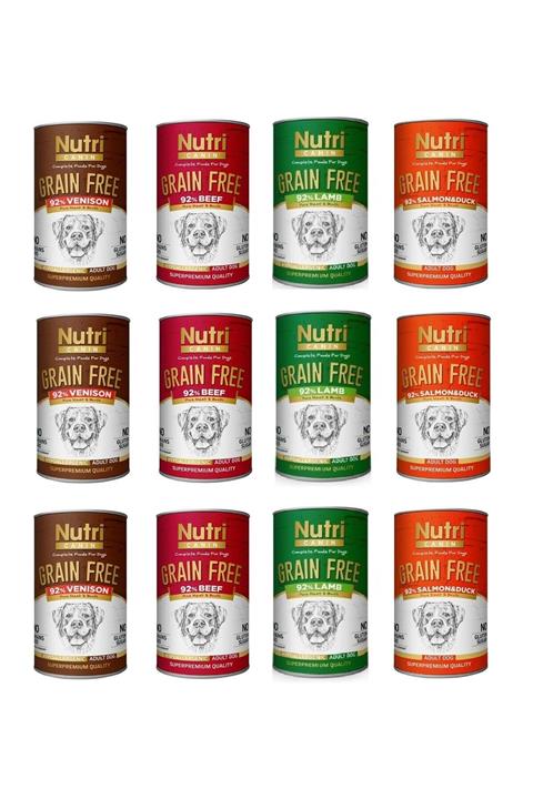 Nutri Canin Tahılsız 4 Çeşit Karma Köpek Konserve 400 Gr. X 12 Adet