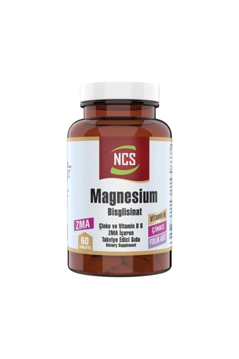 NCS Zma Magnesium Bisglisinat Çinkovitamin B 6 60 Tablet