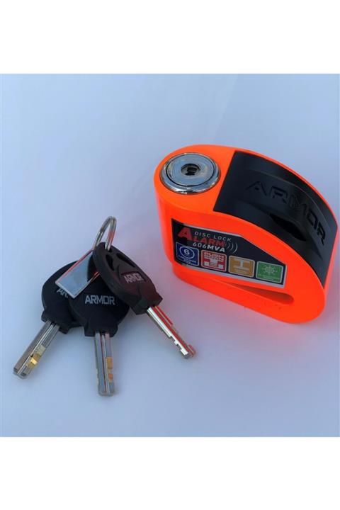 Armor 6mm Güvenlik Sertifikalı Alarmli Disk Kilidi