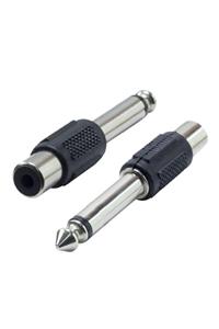 ELEKTROMER 6.3 Mm Mono Erkek / 1 Tos Dişi Çevirici Jack (20 Adet)