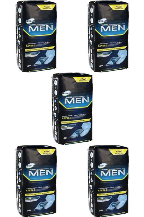 TENA Men Level 2 Mesane Pedi 4 Damla 20 Adet 5 Paket