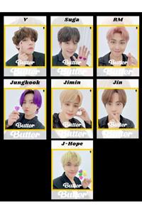 BTS '' Butter '' Üye Mini Kart Seti (7 Adet)