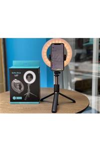Selfie Yayınları Ucuzmi L07 Selfie Stick 360°derece Dönen+iring Tripod Bluetooth5.0 Selfiesitick+iring+şarj Pilli