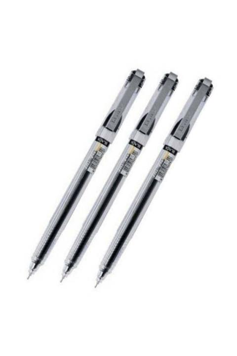 DongA My Gel 0.5mm Siyah Ince Iğne Uçlu Jel Kalem 3 Adet Siyah