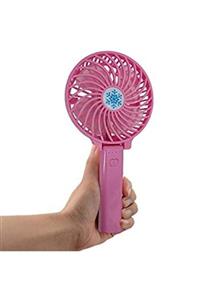 flamingocepshop Şarjlı Mini Katlanabilir El Vantilatör Soğutucu Fan - Pembe