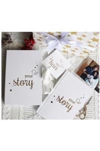 BeyazBirKutu Your Story Baby Journal Set - Anne Ve Bebek Günlüğü/anı Defteri