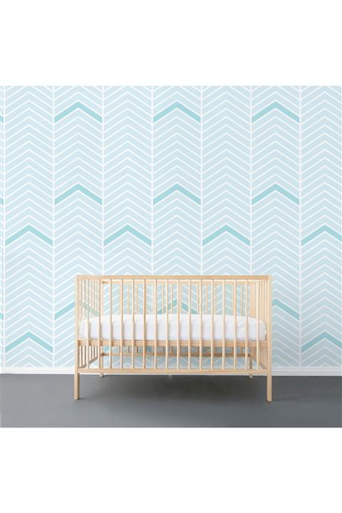 LAGOONkids Chevron – Blue Çocuk Odası Duvar Kağıdı
