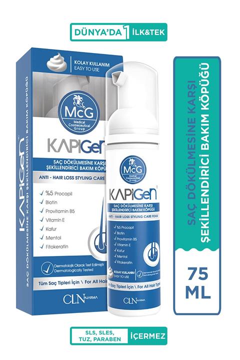 MCG Kapigen Saç Dökülmesine Karşı Şekillendirici Köpük - Türkiye'de Ilk & Tek