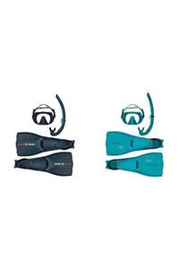 Beuchat Set Pms Atoll Play Palet, Atoll Maske, Spy Snorkel - Mavi Mercan - 40-41