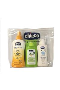 Chicco Güneş Spreyi Spf50+ 150 Ml - Sivrisinek Kovucu Sprey 100 Ml + Göz Yakmayan Şampuan 100 Ml