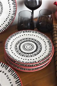 Rakle Aztec  Pasta Tabağı Seti 21 Cm 6'lı