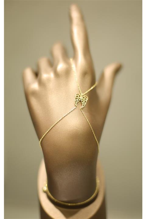 Asu Kuyumculuk Kadın Melek Kanadı Altın Şahmeran