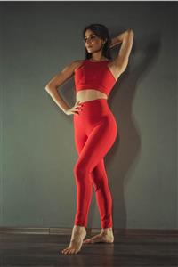 ESMERALDA'S LEGGINGS Kadın Kırmızı Bra- Bonny Red