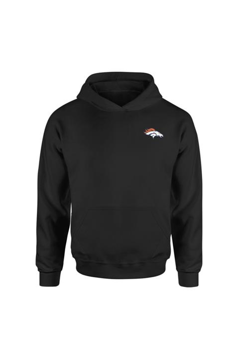 NSJ SPORTIVE Denver Broncos Superior Logo Siyah Hoodie