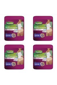 Depend Kadın Emici Külot Xlarge 30'lu Paket 4'lü