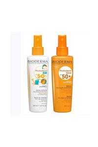 Bioderma Güneş Aile Bakım Seti Sprey Boy Kids + Yetişkin Sprey Güneş Koruyucu Set Glb20200417003