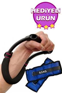 Jet Wrist Bilek Ve Ön Kol Güçlendirme Aleti Kas Yapma Çalıştırma Aleti + 0.5 Kg X 2 Adet Bilek Ağırlığı