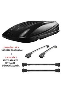 Turtle Kıa Sorento 2002-2009 Uyumlu Rich Araç Üstü Port Bagaj + Air 1 Ara Atkı Port Bagaj Bağlama Aparatı