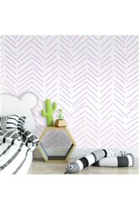 LAGOONkids Modern Chevron – Purple Çocuk Odası Duvar Kağıdı