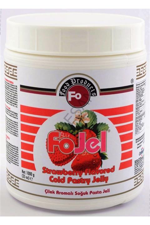 FO Çilek Aromalı Bitkisel Dekoratif Soğuk Pasta Jeli 1 Kg. Marka
