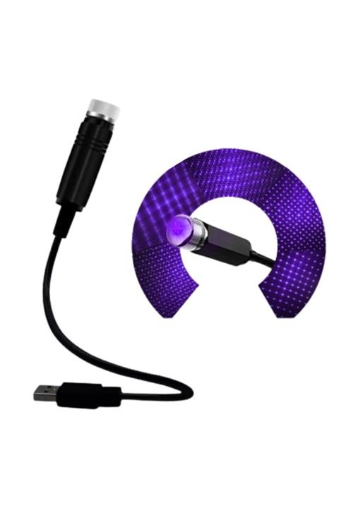 Minerva Buffer Mavi Ayak Altı Tavan Led Araç Içi Aydınlatma Oto Araba Iç Disko Ayarlanabilir Usb Lamba Işık