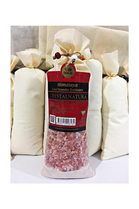 CRYSTALNATURA Doğal Himalaya Kaya Tuzu Pembe Granül Orjinal Çuval 1kg