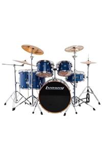 Ludwig Evolution Maple Lcem622xbl Trans Blue Shell Set Bateri (10-12-14-14-16-22)