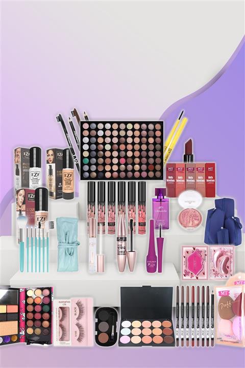 POLENS Profesyonel Gelin Çeyiz Makyaj Seti Esmer Ten